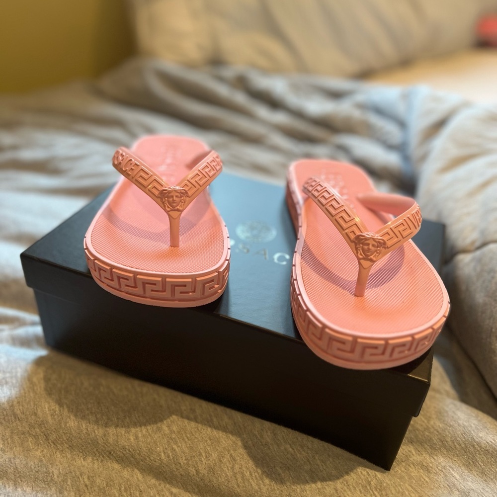 Versace Pink Flip Flops